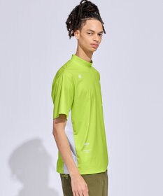 PW CIRCULUS 【MEN】メッシュコンビ モックネック ゴルフ ライトグリーン系