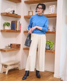 WEGO 【WEB限定/25年秋冬新作/洗濯OK/毛玉レス】ハイネックプルオーバー