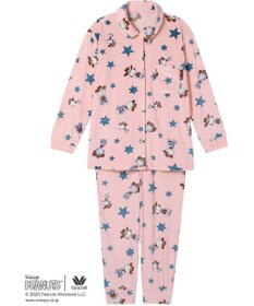 WACOAL ワコール_リラックス＆スリープ パジャマ フリース素材(本体) あったか 長袖 長ズボン PEANUTS スヌーピー レディース FDW463 /ワコール