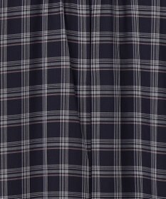 J.PRESS LADIES シアーストライプチェック フレンチスリーブ バンドカラー カットソー