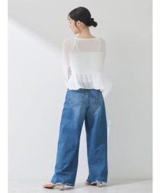 earth music&ecology ＳＥＴ２点キャンディースリーブブラウス＋インナー