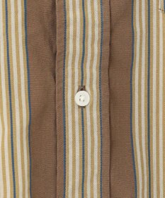 J.PRESS YORK STREET 【UNISEX】ストライプ バンドカラーシャツ