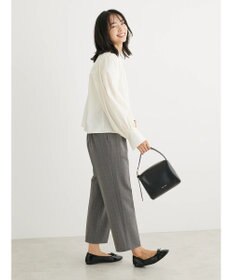 Green Parks きれいシルエットチェックパンツ