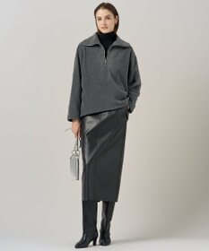 ICB 【洗える】フェイクレザー ナロースカート