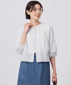 J.PRESS LADIES L 【洗える】シアー カーディガン