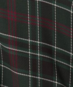 組曲 シアーツイルチェック ハイネックブラウス