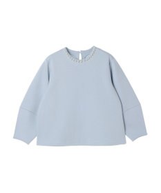 Green Parks パール付ポンチカットプルオーバー