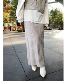 Green Parks ケーブルニットスカート