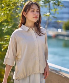 ANY ヨーロピアンリネンハーフスリーブシャツ