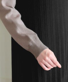 Tiaclasse 配色切替ニットワンピース