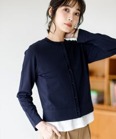 ANY SIS 【BAILA掲載/好印象ブライトニット】ラメライン カーディガン