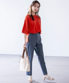 ANY SIS S 【ストレッチ・接触冷感・撥水・UVカット・洗える】エアリーストレッチ テーパードパンツ