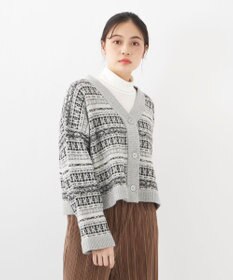 OP／FILA 【OP】ジャガードニットカーディガン