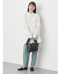 earth music&ecology ギャザースリーブシャツ