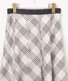 ANY SIS 【洗える】ツートーンシアーチェック スカート