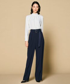 BEIGE， 【L-size】EVA / ハイネックロングスリーブブラウス