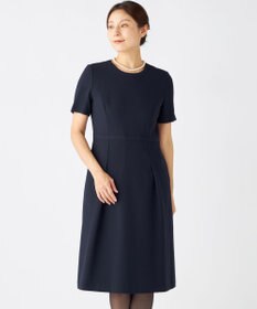 自由区 FORMAL 【お受験/セレモニーに】濃紺洗える/ストレッチワンピース+ジャケット