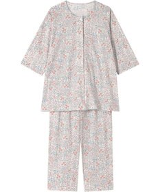 Wing パジャマ 綿100%(本体) 天竺素材 7分袖 長袖 8分丈 レディース EP8044 ウイング／ワコール