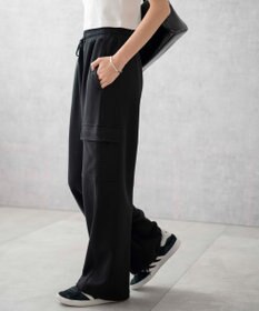 WEGO 【ウエストゴム】スウェットカーゴパンツ