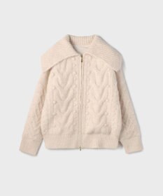 GRACE CONTINENTAL ヘアリーニットコクーンジャケット