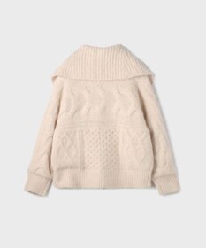 GRACE CONTINENTAL ヘアリーニットコクーンジャケット