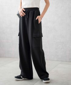 WEGO 【ウエストゴム】スウェットカーゴパンツ