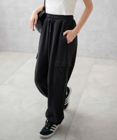 WEGO 【ウエストゴム】スウェットカーゴパンツ