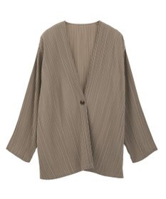 Green Parks ・ＥＬＥＮＣＡＲＥ　ＤＵＥ　プリーツノーカラージャケッ