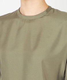 NAVE 【ReNAVE・セットアップ可/洗える/UVケア/接触冷感】フィブリルシャンブレー Tブラウス