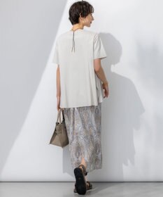 23区 L 【GLOW6月号掲載/汗じみ防止】スムースデザイン フレア  Tシャツ