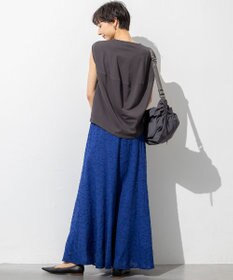 23区 【SLOW/一部店舗限定】ライトツイストコットン 切り替えデザイン Tシャツ