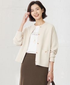 J.PRESS LADIES 【洗える】VIS/PE ROME ニット カーディガン