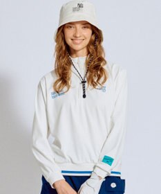 PW CIRCULUS 【吸水速乾 / UV遮蔽率99.5% UVカット / ストレッチ】【WOMEN】ハーフジップロングスリーブモックネックT ゴルフウェア レディース