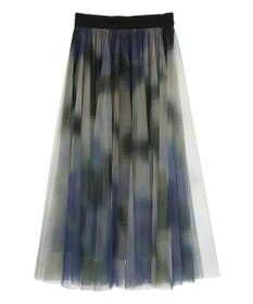 CRAFT STANDARD BOUTIQUE アート柄プリントチュールスカート