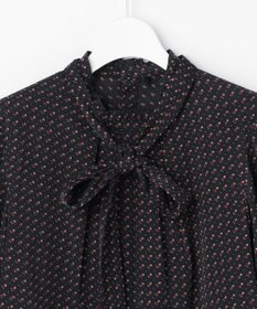 J.PRESS LADIES S スエード幾何プリント ブラウス