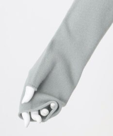 23区 L 【エステータ】エアリースパンウール アームウォーマーデザイン ハイネックニット