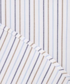 J.PRESS MEN 【PREMIUM PLEATS / 形態安定】ピンオックスカラードストライプシャツ / B.D.