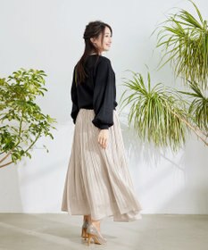 Tiaclasse 【洗える】パールボタンニットカーデ