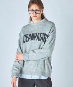 OP／FILA 【ocean pacific】ロゴ入りクルーニット