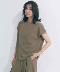 UNFILO 【WEB限定/セットアップ着用可】サマーセットアップ  Tブラウス モカ