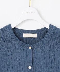ANY SIS L 【洗える】レーシーディテール カーディガン