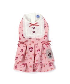 PET PARADISE ディズニー ミニーマウスリボン柄 ワンピース 【小型犬】