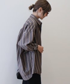 AMERICAN HOLIC ドビーストライプロングシャツ