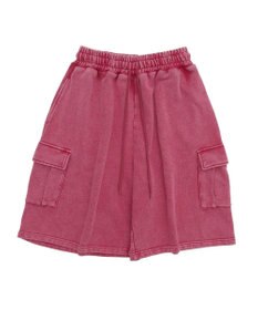 WEGO 【ウエストゴム】スウェットカーゴハーフパンツ