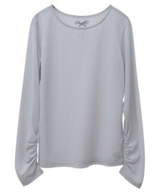 earth music&ecology リボンプリントシアープルオーバー