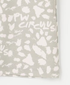 PW CIRCULUS 【WOMEN】【ストレッチ/UVケア】アニマルプリント ロゴ モックネック シャツ