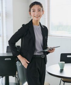 Tiaclasse 【洗える】ボリューム袖ハイネックブラウス