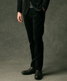 JOSEPH ABBOUD 【ウエストも伸びる！遠州ファブリック/オーガニックコットン】ソフトコーデュロイ パンツ ブラック系