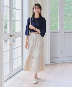 Tiaclasse 【洗える】ボリューム袖ハイネックブラウス