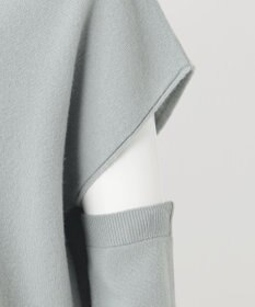 23区 L 【エステータ】エアリースパンウール アームウォーマーデザイン ハイネックニット